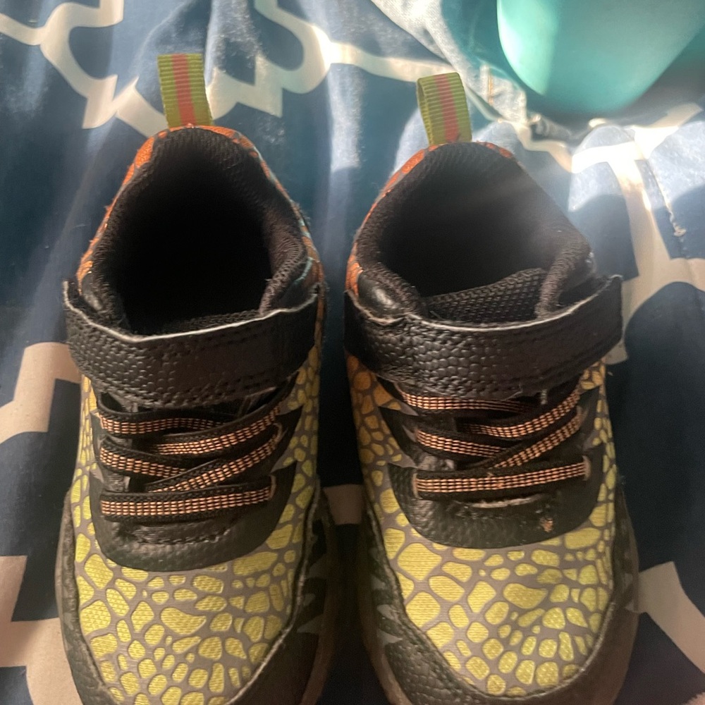 Kids Black and Yellow Sneakers